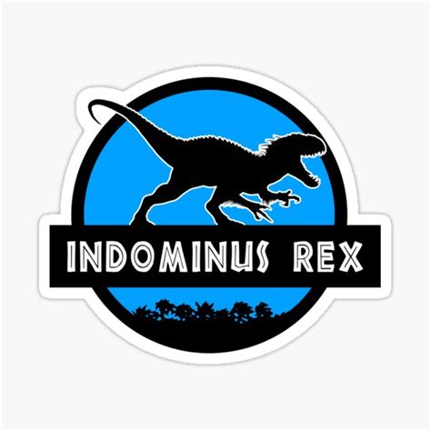 Jurassic World Indominus Rex Sticker For Sale By Marslegarde Redbubble