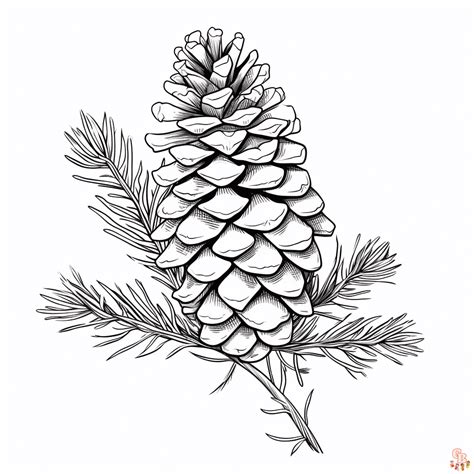 Printable Pine Cone Coloring Pages Free For Kids And Adults