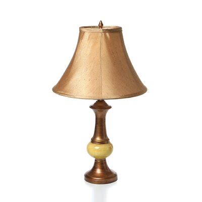 Hazelwood Home Lmp Lotus H Table Lamp With Bell Shade Reviews