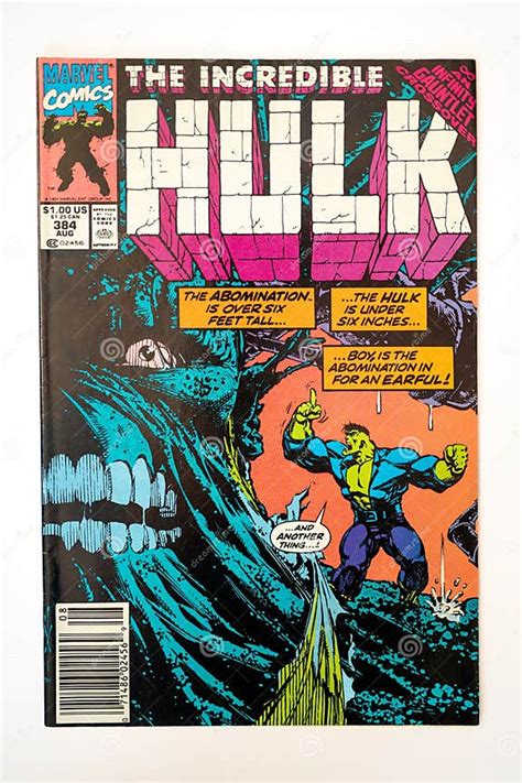 Covers Of Vintage Marvel Incredible Hulk Comics Editorial Image