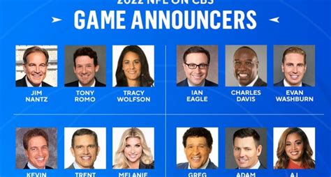Cbs Officially Announces Nfl Broadcaster Lineup For 2022 Season