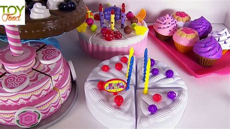 Toy Cakes Pretend Cake Decorating And Huge Cake Haul Youtube
