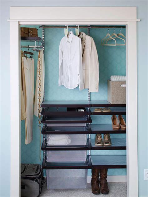 These systems typically come with a vertical tower (for shoes, sweaters, and shirts), fixed and adjustable shelves, and hanger rods. DIY Wire Closet System