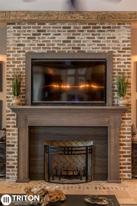 20 Mantel Cover Brick Fireplace