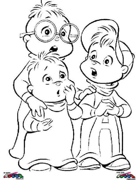 Alvin and the chipmunks001 - Printable coloring pages