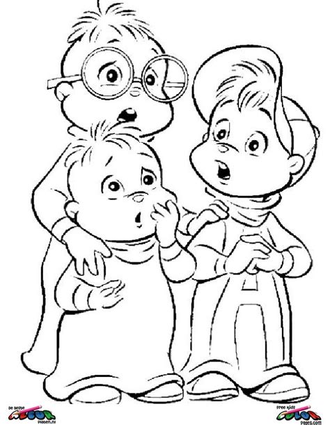 Alvin And The Chipmunks001 Printable Coloring Pages