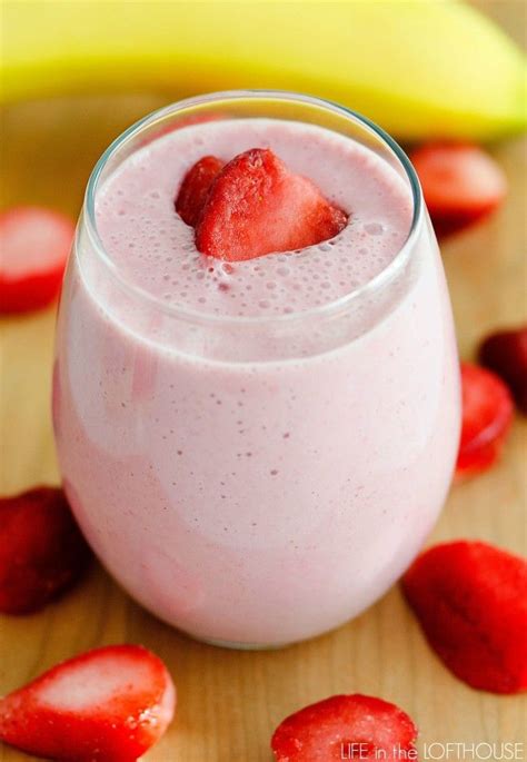 Strawberry Banana Smoothie Life In The Lofthouse Strawberry Banana Smoothie Smoothie