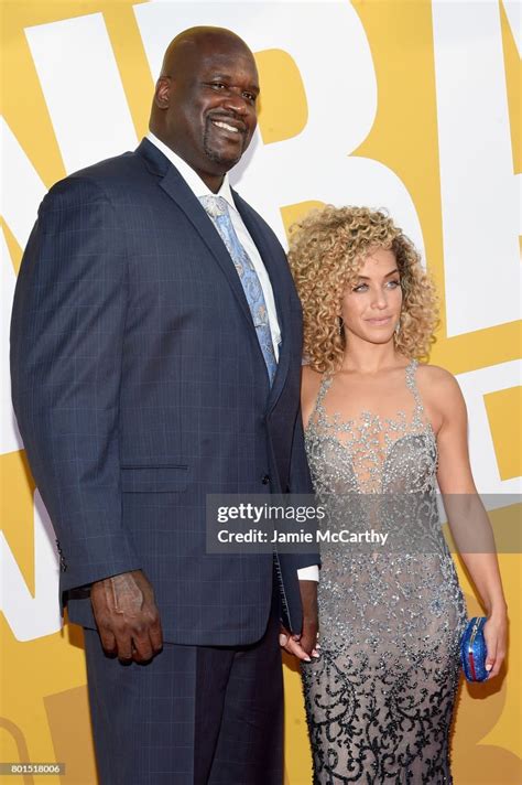 Hall Of Famer Shaquille Oneal And Laticia Rolle Attend The 2017 Nba