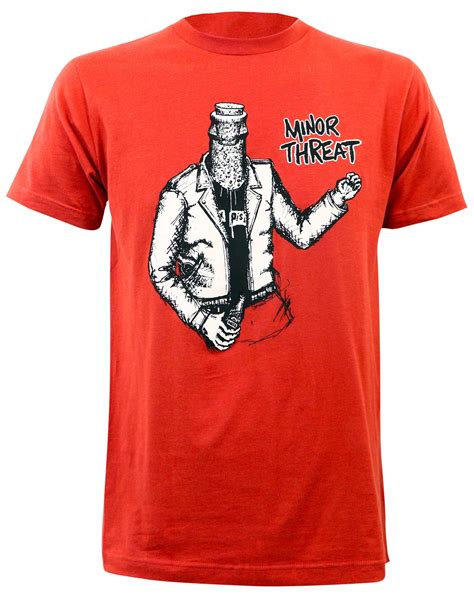 Tsurt Minor Threat Men S Bottled Violence T Shirt Red