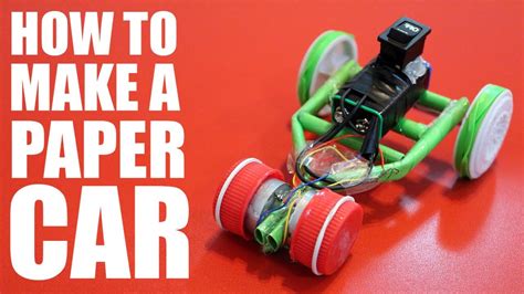 This is a simple robot made out of household materials that can move around on your desk. How to make a paper car that can move fast