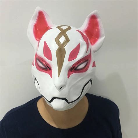 Kitsune Fortnight Mask Drift Fox Pvc Mask Battle Royale Full Face