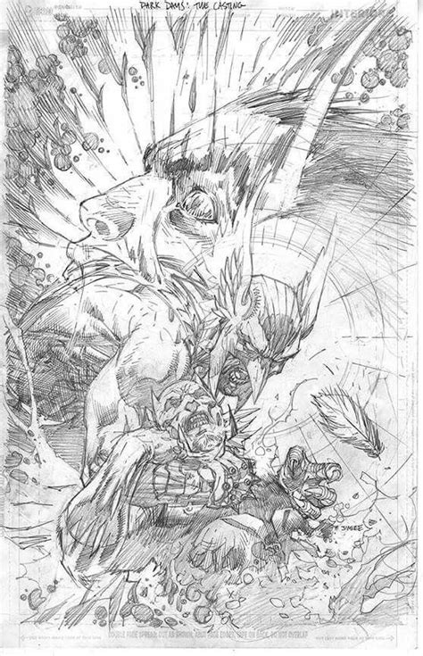 Jim Lee My Pencils For The Variant Cover To Hawkman Found 1 By