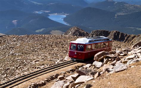 On The Newly Opened Pikes Peak Cog Railway Taking The Kids