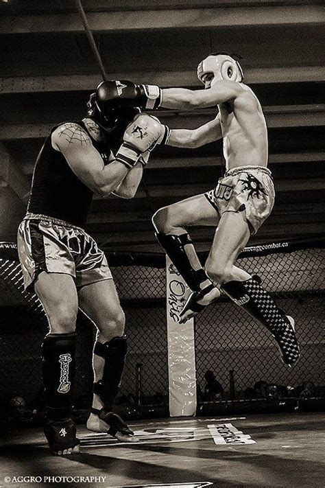 Pro Muay Thai And Mma Fighter Mike Mallot Throwing A Sick Flying Knee