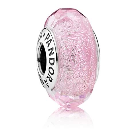 Pandora Faceted Pink Murano Glass Charm 791650 Francis And Gaye Jewellers
