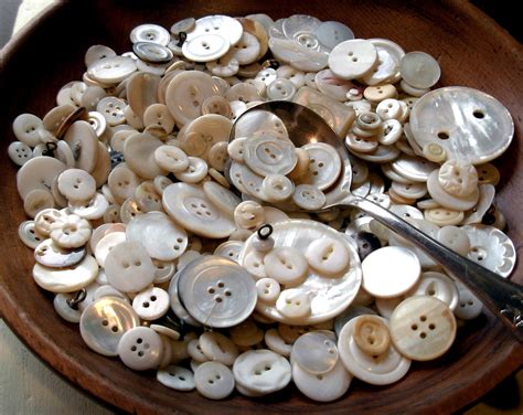 Mother Of Pearl Buttons Vintage Buttons Button Collectors Button Box