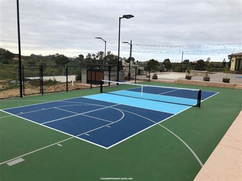 Beautiful Multi Game Court Constructed For Private San Diego Residence