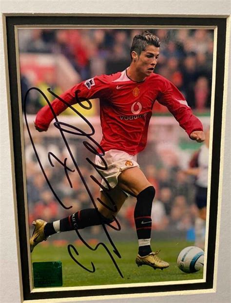 Authentically Signed Cristiano Ronaldo Autograph Manchester United