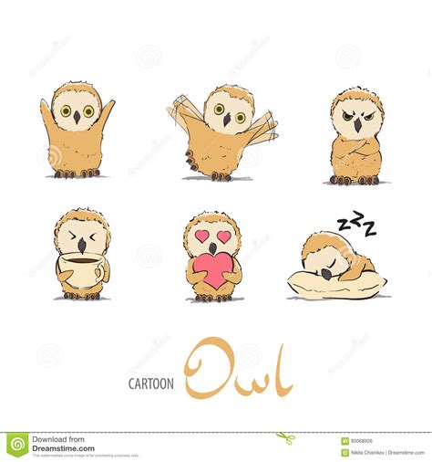 Cute Owl Or Owlet And Thank You Phrase Handwritten With Cursive