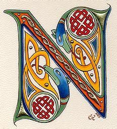 Lettrines Celtes Alphabet Art Decorative Letters Illuminated Letters