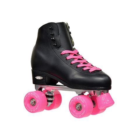 Epic Classic Black And Pink High Top Quad Roller Skates In 2021 Quad
