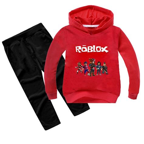 Game Roblox Cartoon Boys Girls Clothes Children Sweatshirt Hoodies