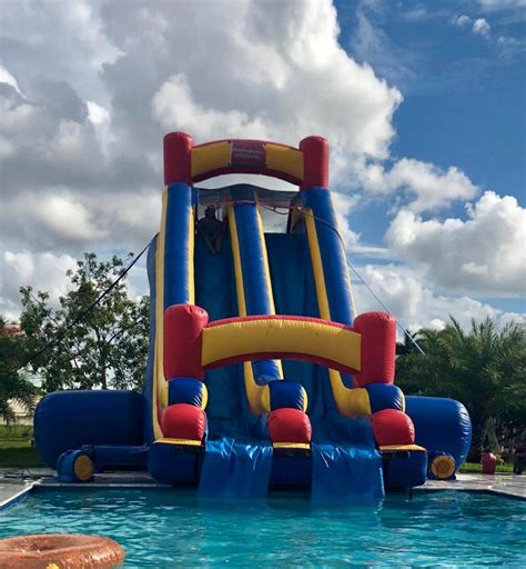 Big Water Slide Rental My Florida Party Rental Inflatable Slides