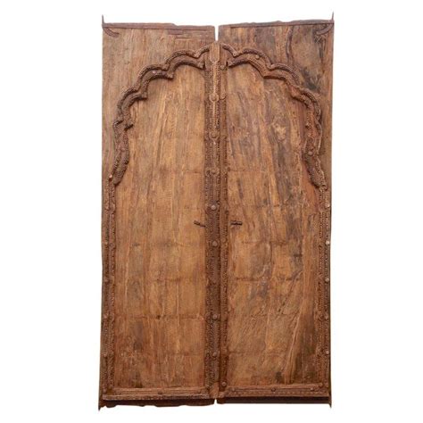 Pair Of Antique Mughal Arch Doors Rustic Doors Arch Molding Arched