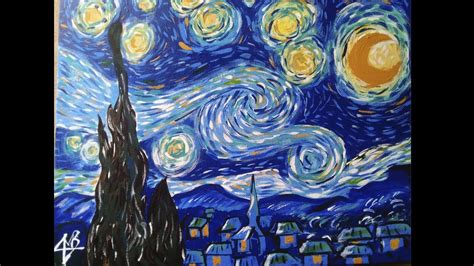 La Noche Estrellada De Van Gogh Arjo Drawing Youtube