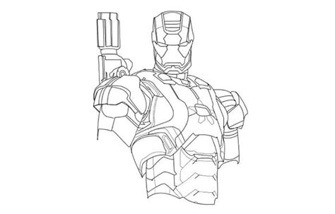 11 Contoh Sketsa Iron Man Yang Mudah Broonet
