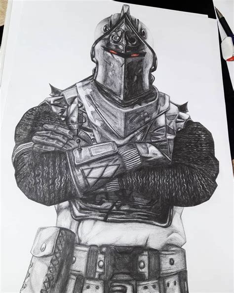 I Drawed The Black Knight From Fortnite Hope You Guys Like It
