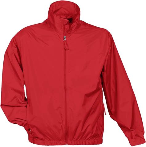 Mens Red Windbreaker Jacket