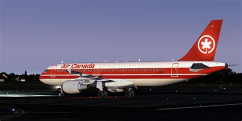 Fslabs A320 Cfm Air Canada Red Retro Stripes C Fmsx Older Non Pbr