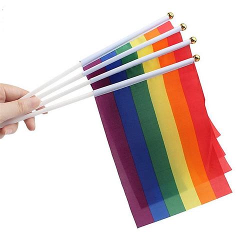 bandera lgbt de 90x150cm para banderas de arco iris gay para el desfile del orgullo gay de