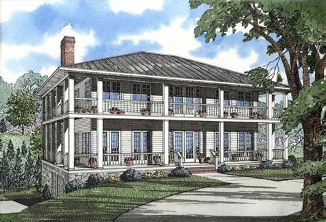Stately Southern Design With Wrap Around Porch 59463nd