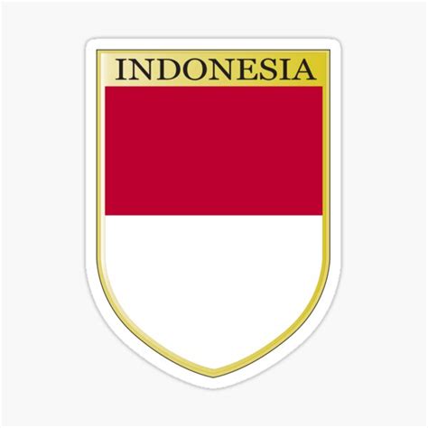 Indonesia Emblem Indonesian Flag Sticker For Sale By Joebruno