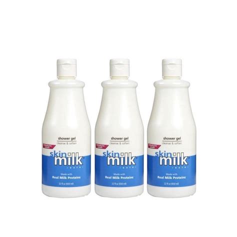 3 pack skin milk cleanse and soften real milk proteins 22 oz each