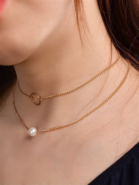 Simple Pearl Necklace For Everyday Dainty Pearl On K Gold Etsy