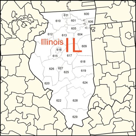 Illinois Zip Code Map Pdf United States Map