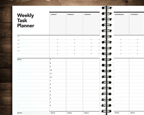 Weekly Task Planner3 Rumble Design Store