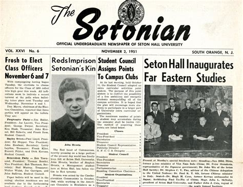 From The Far East To Seton Hall Exhibits In Honor And Remembrance Of