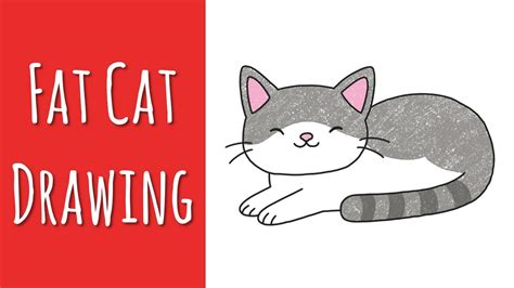 Cute Fat Cat Drawing