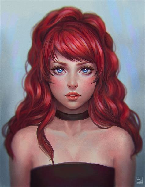 oc book in 2020 digital art girl hair illustration redhead art