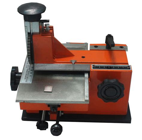 6mm Label Semi Automatic Sheet Embosser Metal Stamping Printer Marking