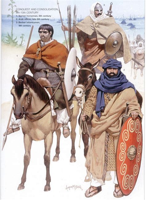 Muslim Warriors Led By The Umayyad Caliphate General Tariq Ibn Ziyad