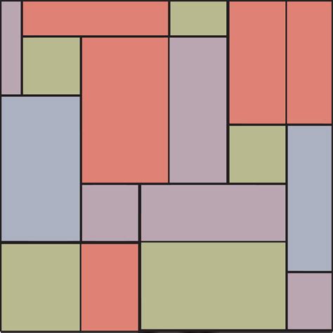 Squares And Rectangles Only In This One Geometric Pattern Design
