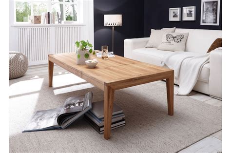 Des détails qui font toute la différence comme son pied en forme de u et son socle effet métal pour une table de repas robuste de belle qualité. Table basse rectangulaire extensible chêne massif - Cbc ...