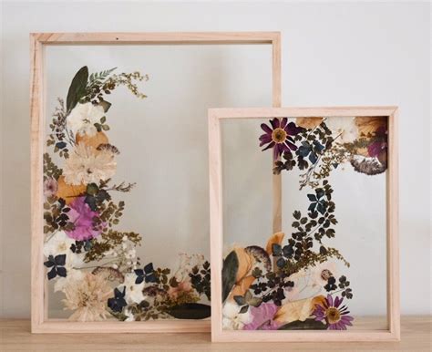 Real Dried Flowers In Frame Dried Flower Arrangements Home And Living