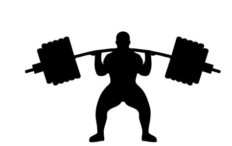 Weightlifting Silhouette Dxf File Free Download