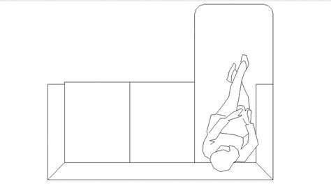 L Shape Sofa Set Top View 2d Elevation Cad Block Details Dwg File Cadbull